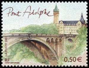 timbre N° 3627, Capitales européennes - Luxembourg, Pont Adolphe