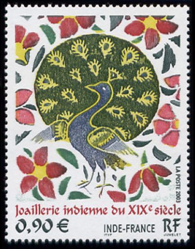 timbre N° 3630, Emission commune France Inde, Joaillerie indienne du 19ème siècle