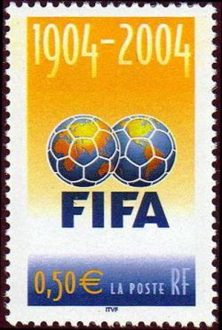 timbre N° 3671, Centenaire de la FIFA
