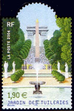 timbre N° 3673, Jardin de France Jardin des Tuileries