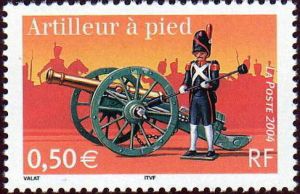 timbre N° 3680, Napoléon 1er, Artilleur à pied