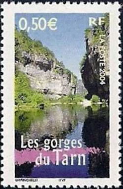 timbre N° 3704, La France à voir Les gorges du Tarn