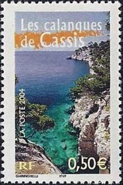 timbre N° 3708, La France à voir Les calanques de Cassis