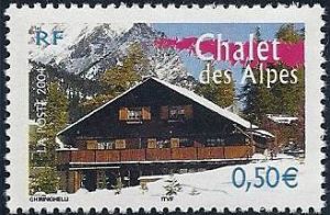 timbre N° 3711, La France à voir Chalet des Alpes