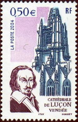 timbre N° 3712, Cathédrale de Luçon (Vendée)