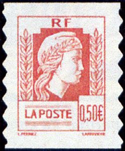 timbre N° 3716, 60ème anniversaire de la Marianne d'Alger