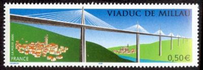timbre N° 3730, Inauguration du viaduc de Millau
