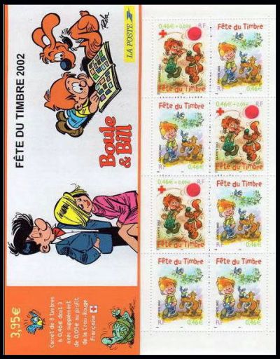 timbre N° BC3467a, Fête du timbre, personnage de bande dessinée Boule et Bill