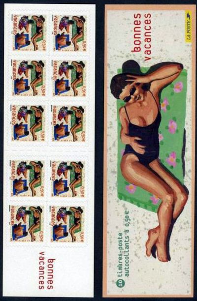 timbre N° BC3578A, La bande carnet : Timbre pour vacances