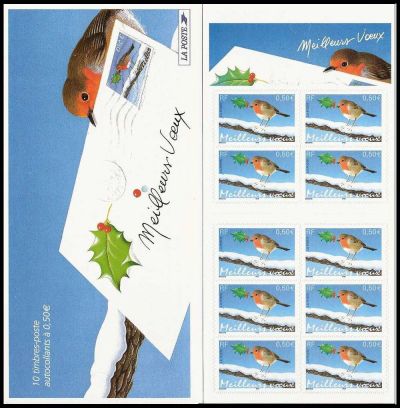 timbre N° BC3622, La bande carnet :  Meilleurs voeux
