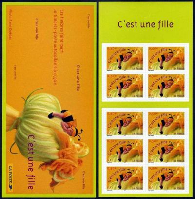 timbre N° BC3634, La bande carnet : Timbre pour naissance