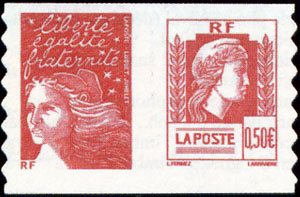 timbre N° P3716, 60ème anniversaire de la Marianne d'Alger