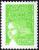 timbre N° 3450, Marianne de Luquet 0,53 € vert-jaune