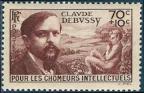 timbre N° 437, Claude Debussy (1862-1918) compositeur français