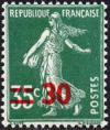 timbre N° 476, Semeuse camée 30c sur 35c