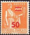 timbre N° 481, Type Paix 50c sur 80c