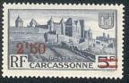 timbre N° 490, Carcassonne, les remparts