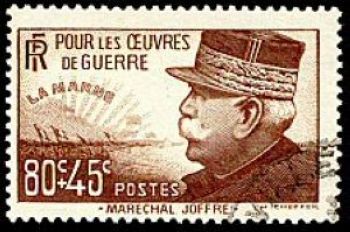 timbre N° 454, Joseph Joffre (1852-1931) Maréchal de France