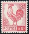 timbre N° 633, Série d'Alger Coq et Marianne