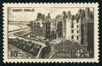 timbre N° 747, Les remparts à St Malo