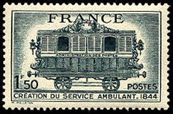 timbre N° 609, Centenaire du service ambulant