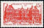 timbre N° 804, Palais du Luxembourg 15 F rouge