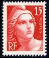 timbre N° 832, Centenaire du timbre Marianne de Gandon 15F rouge