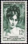 timbre N° 875, Madame Récamier (1777-1849) femme de lettres