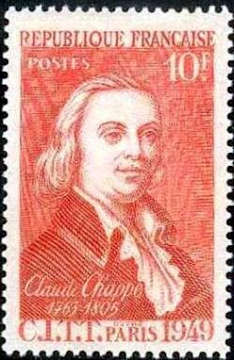  Claude Chappe (1763-1805) inventeur de la télégraphie aérienne. 