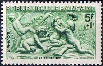  Edme Bouchardon (1698-1762) «Le Printemps», statue de la fontaine des Quatre-Saisons 