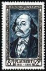 timbre N° 930, Gustave Flaubert (1821-1880) écrivain français