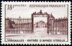 timbre N° 939, Grille d'entrée du château de Versailles d'après Utrillo