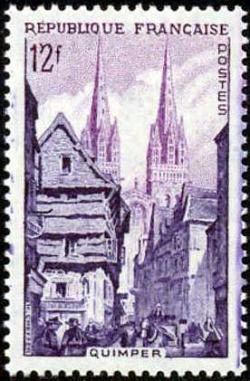 timbre N° 979, Quimper la rue Kéréon (Finistère)
