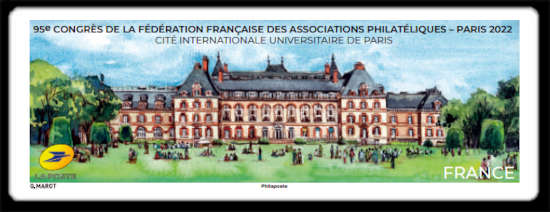 95e congrès de la Fédération Française des Associations philatéliques - Paris 2022 - à la Cité Internationale.