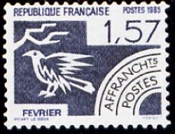  Les mois de l'année préoblitéré <br>Février