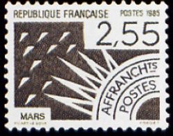  Les mois de l'année préoblitéré <br>Mars