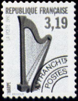  Les instruments de musique préoblitéré <br>Harpe