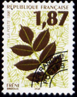  Feuilles d'arbres préoblitéré <br>Frêne