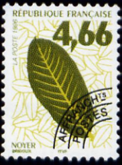  Feuilles d'arbres préoblitéré <br>Noyer