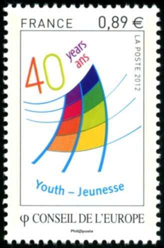  Conseil de l'Europe <br>Logo du 40ème anniversaire du centre européen de la jeunesse