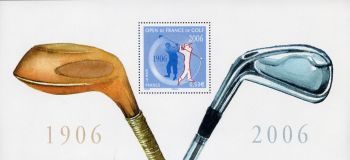 timbre Bloc souvenir N° 13, Centenaire de l'open de France