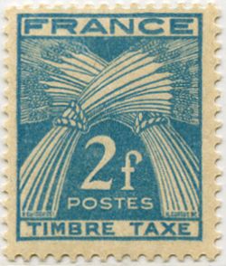  Timbre taxe type Gerbes 