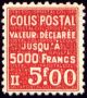  Colis postal valeur déclarée jusqu'à 5000 Francs 