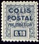  Colis postal  MAJORATION Timbre non émis 