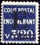  Colis postal  ENCOMBRANT Timbre non émis 