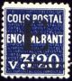  Colis postal  ENCOMBRANT Timbre non émis 