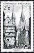  Quimper la rue Kéréon (Finistère) ( Timbre N° 979 de 1954 ) 