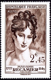 Madame Récamier ( Timbre N° 875 de 1950 )