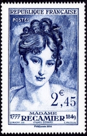 Madame Récamier ( Timbre N° 875 de 1950 )