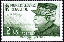  Maréchal Joffre ( timbre N° 454 de 1940 ) 